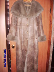 Шикарная длинная дубленка по цене короткой.